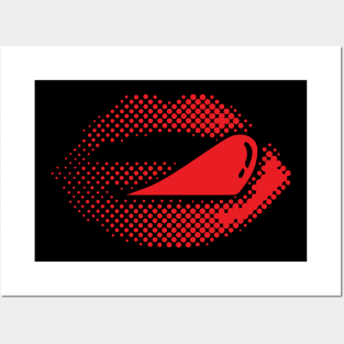 Red Lips Posters and Art